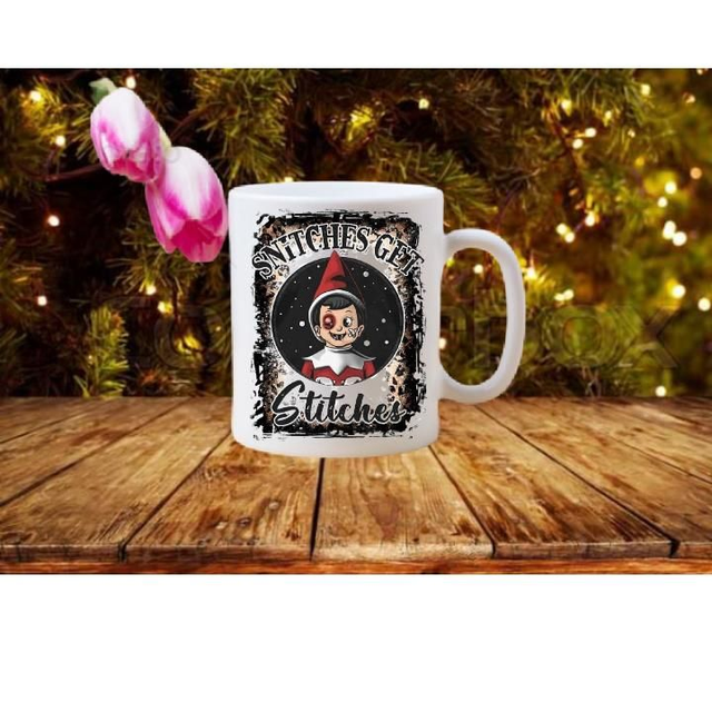 Snitches Get Stitches Elf Mug