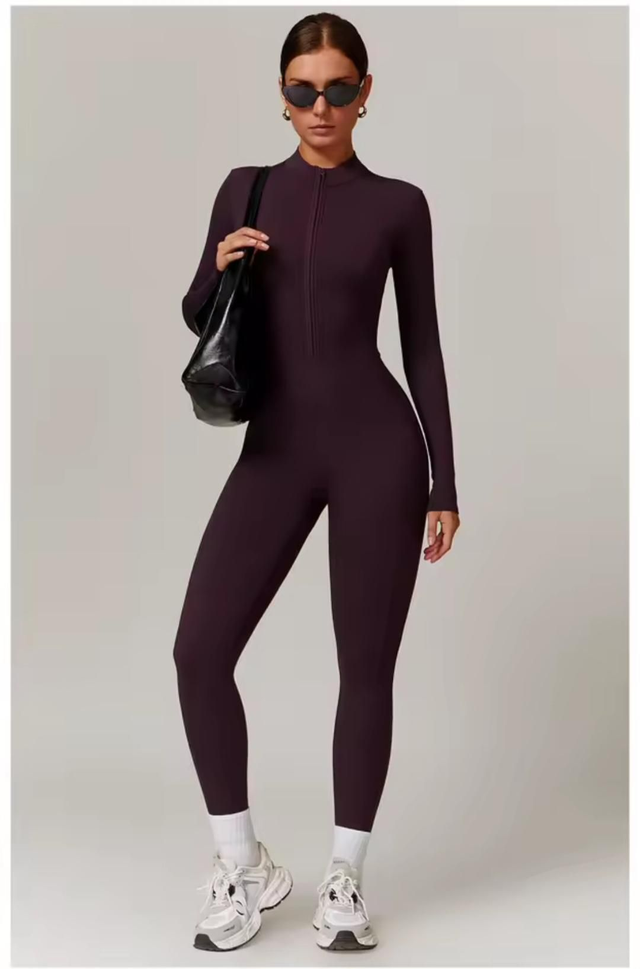 MS Yoga Jump Suit with zipper