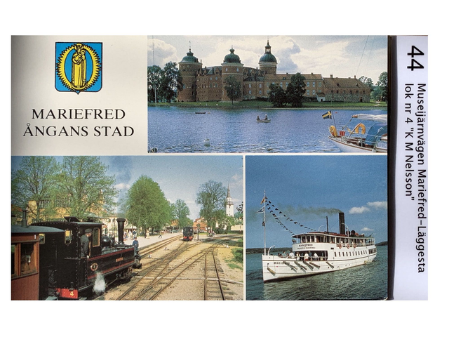 44. Mariefred Ångans stad med Lok 4 "K M Nelson"