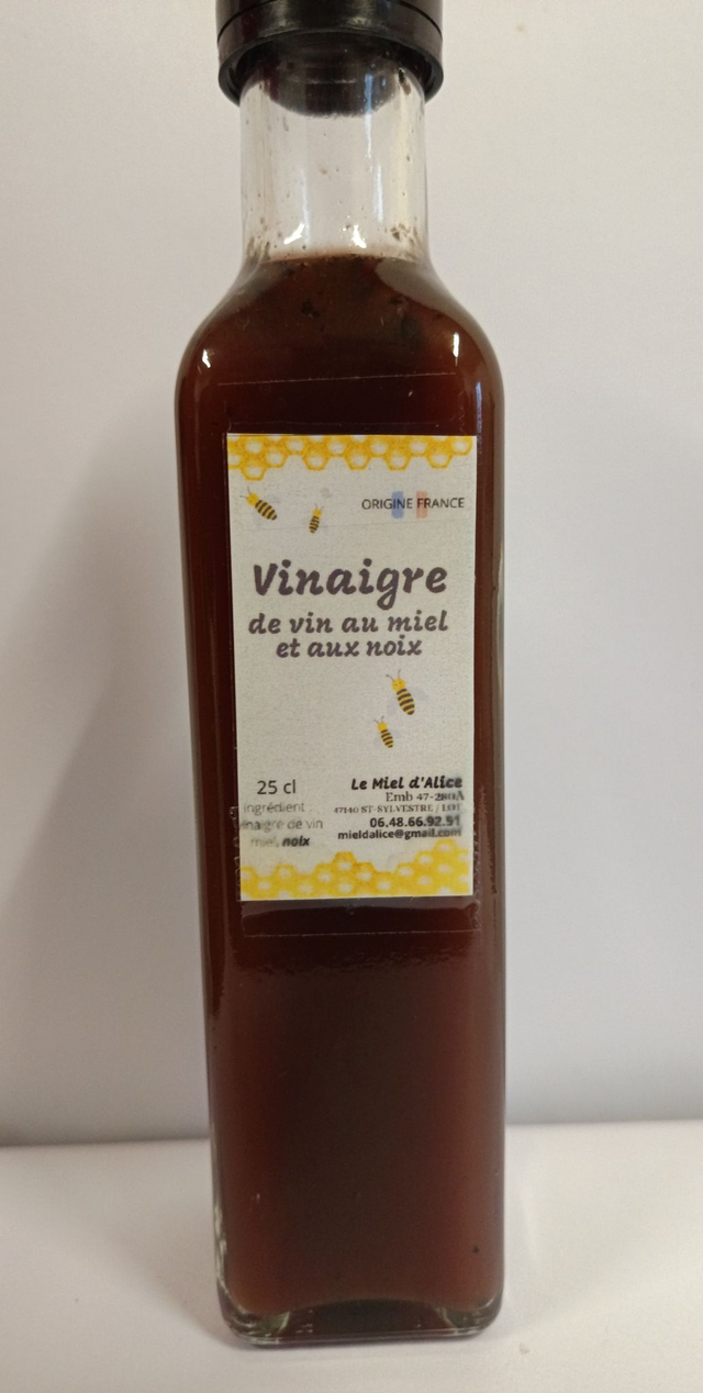 Vinaigre de Vin au Miel et aux Noix