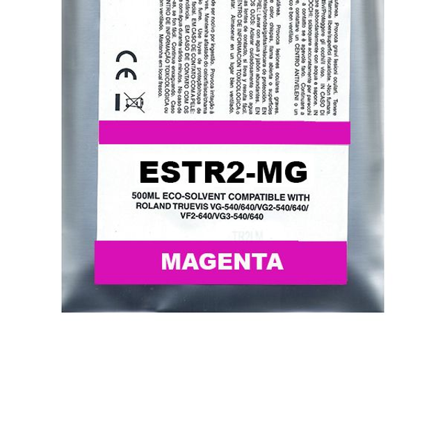 Magenta Eco-Solvent Ink Bag Compa Roland TrueVIS SG2 | VG2 | VF2 | SG3 | VG3#500ML