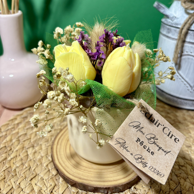 Mini bouquet - pĂȘche đ