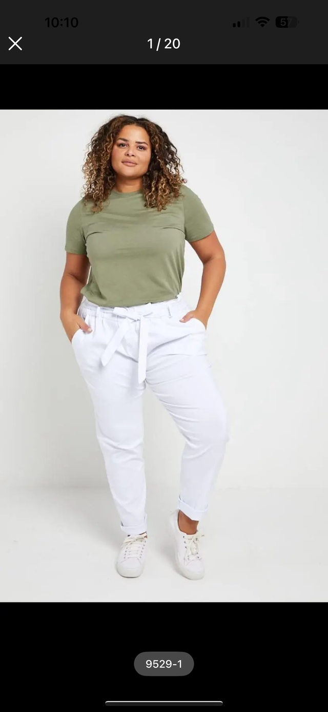 9529-Pantalon noeud Taille unique du 42 au 50