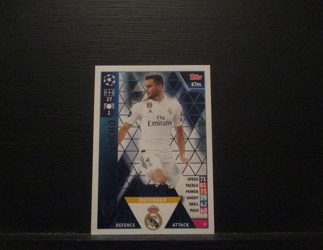 NACHO - UEFA Champions League Match Attax 2018/19 Original Trading Card #41