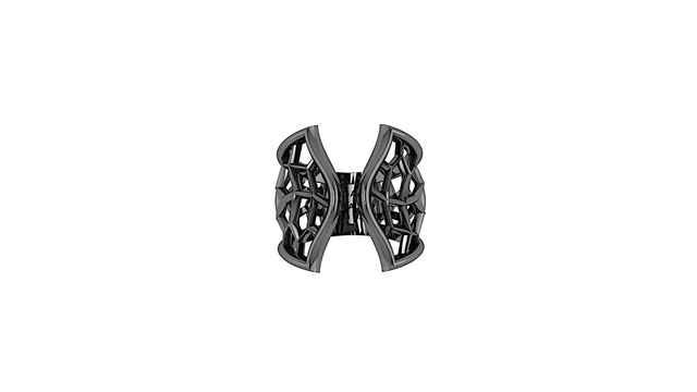 Anello Teorema Collection BLACK Rodium 