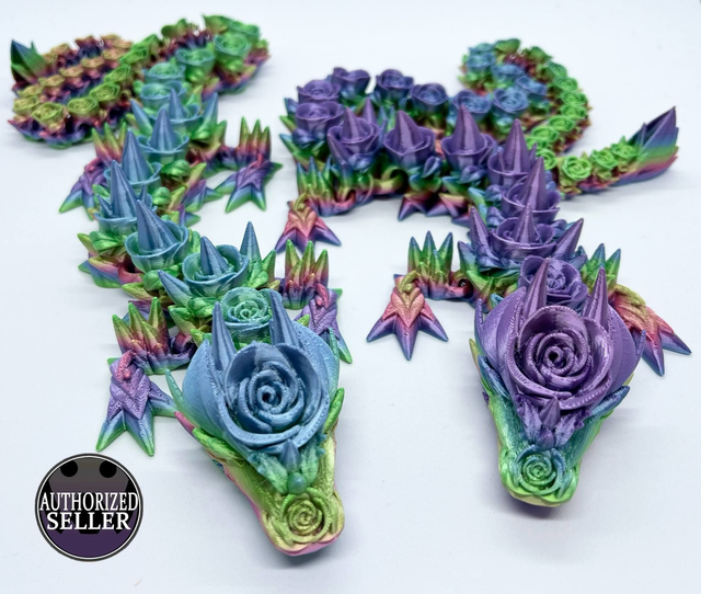Rose Dragon, Silk Candy Rainbow