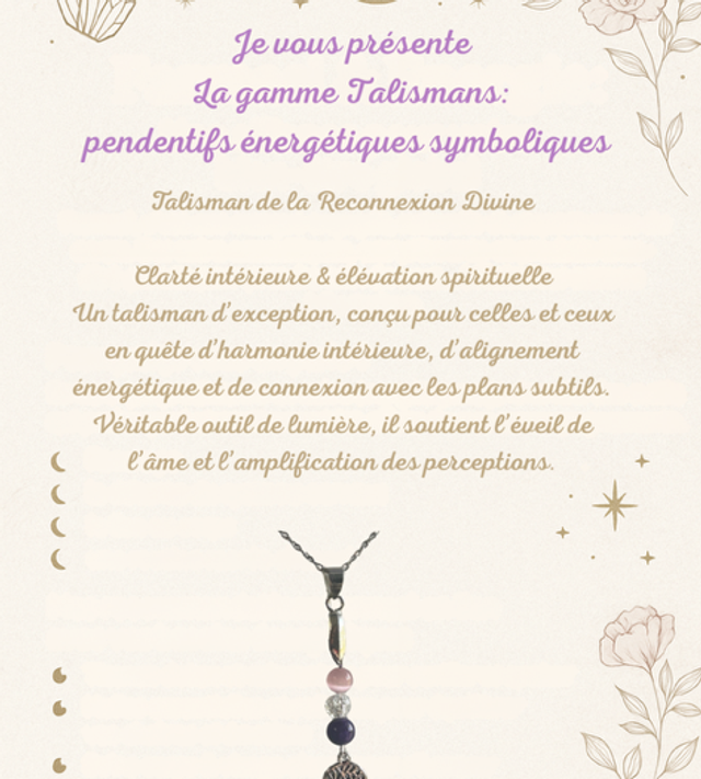 Collier collection Talisman : Reconnexion divine
