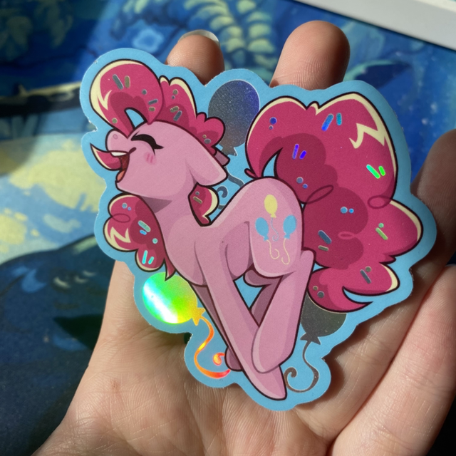Pinkie Pie Baloons | MLP Sticker Holo