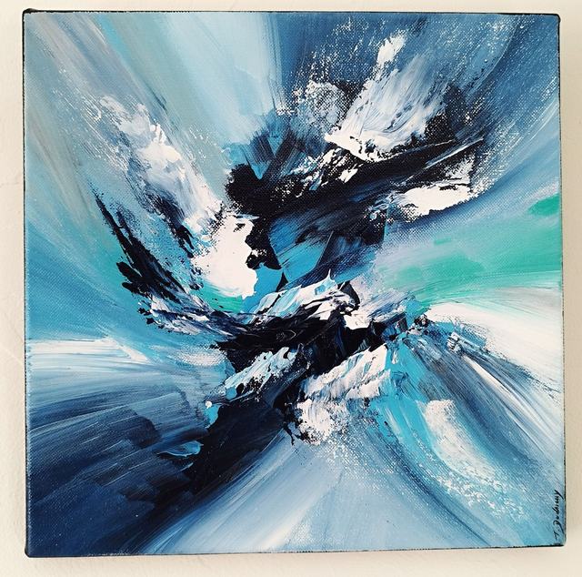 tableau abstrait coloré– art contemporain oeuvre originale signée