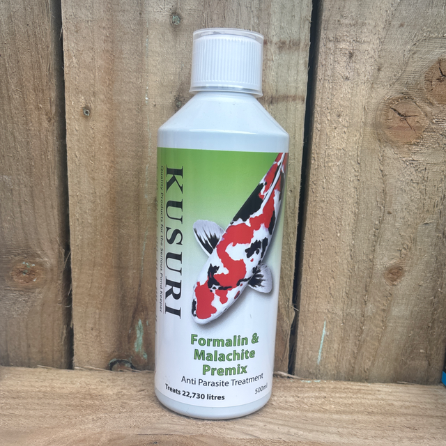 Kusuri- Formalin &amp; Malachite Premix - 500ml - treats 22,730l 