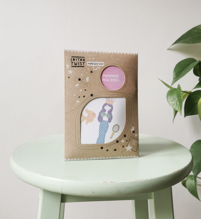 Cotton Twist ~ Mermaid Peg Doll