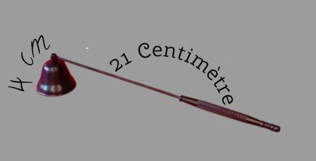 Éteignoir à bougie en métal – 21 cm