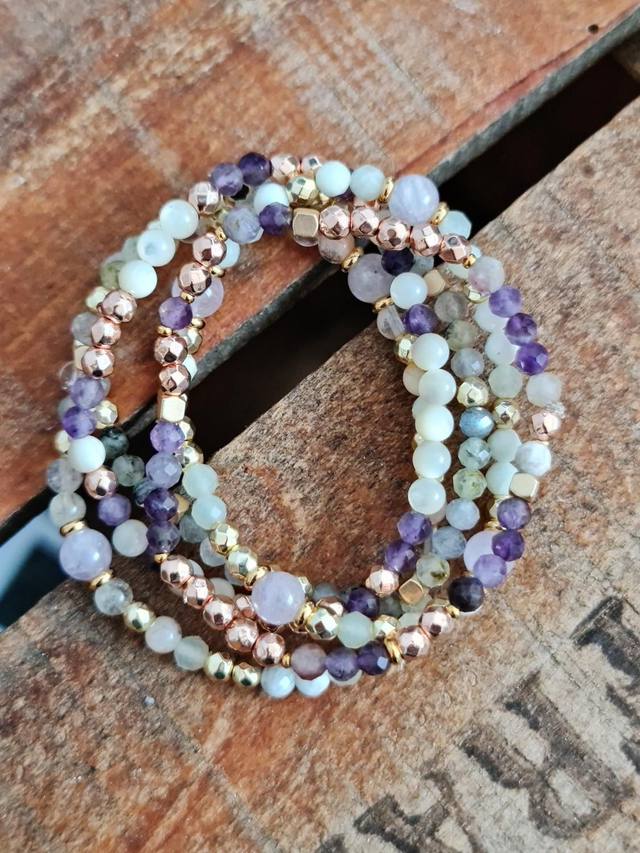 Lot bracelets fins harmonie