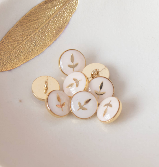 Feuillette 12mm Blanc Cassé - Lise Tailor