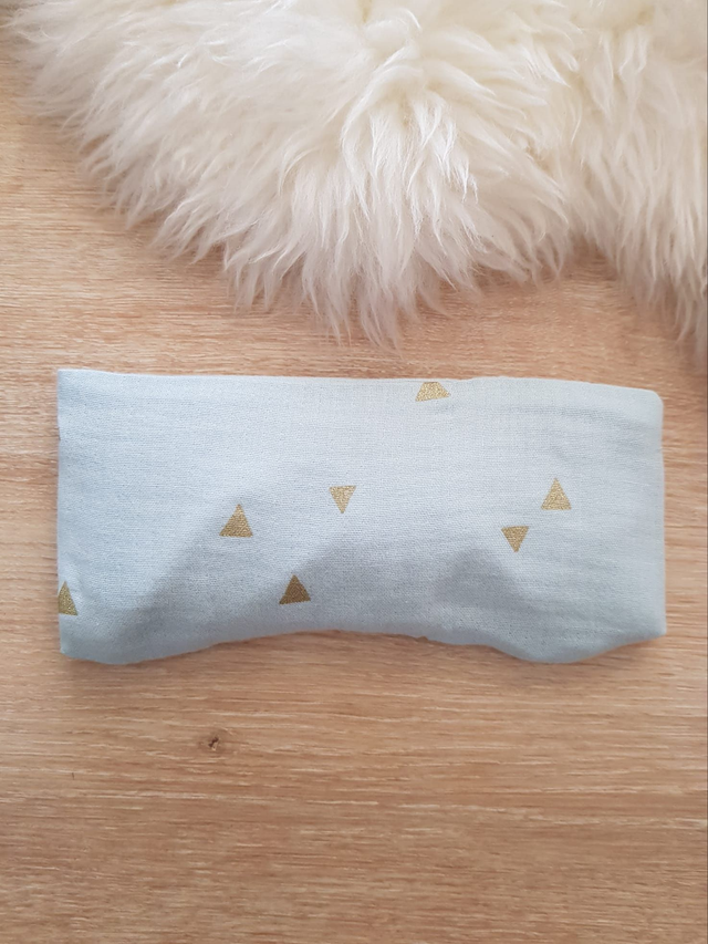 48 - Coussin pour les yeux - Gaze vert amande