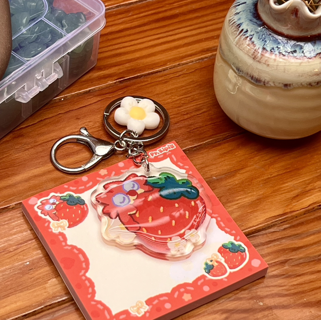 Porte-clés - Fraise