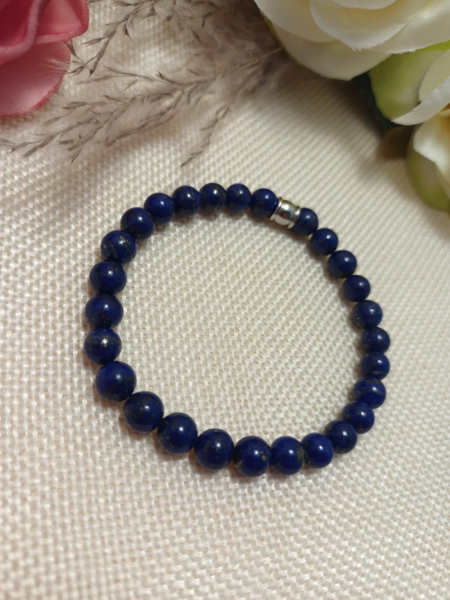 Bracelet lapis-lazuli 6mm