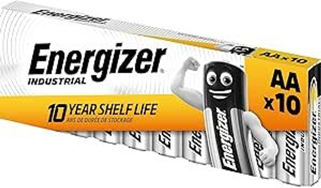 LR6 AA Energizer Industrial Alkaline Battery (Pack 10)