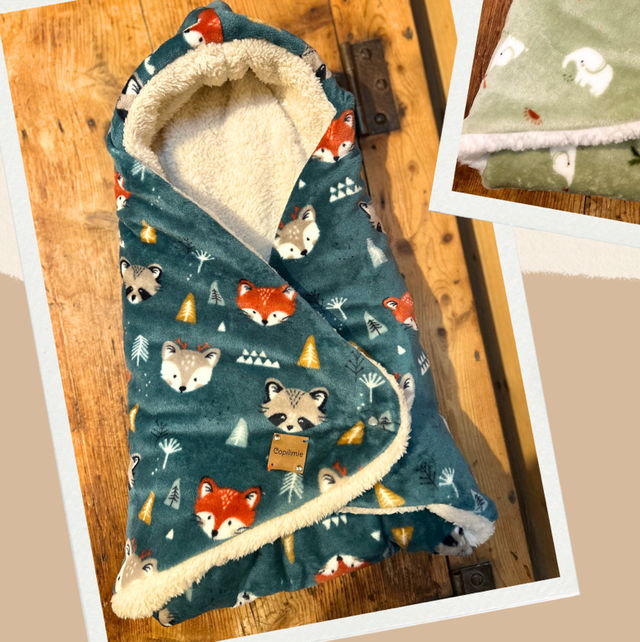 Nid d'ange wrap "minky - polaire"