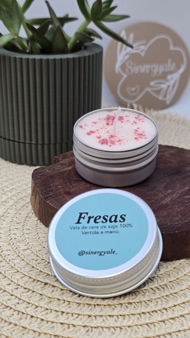 Vela de té - Fresas