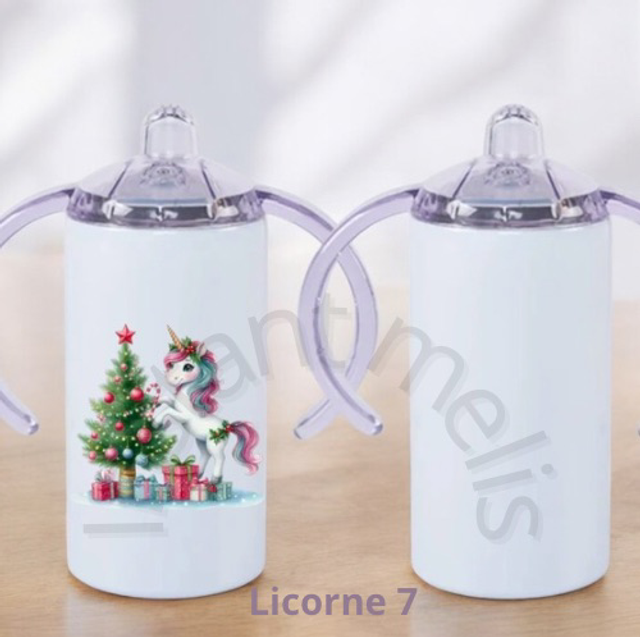 Mug isotherme enfant - licorne 