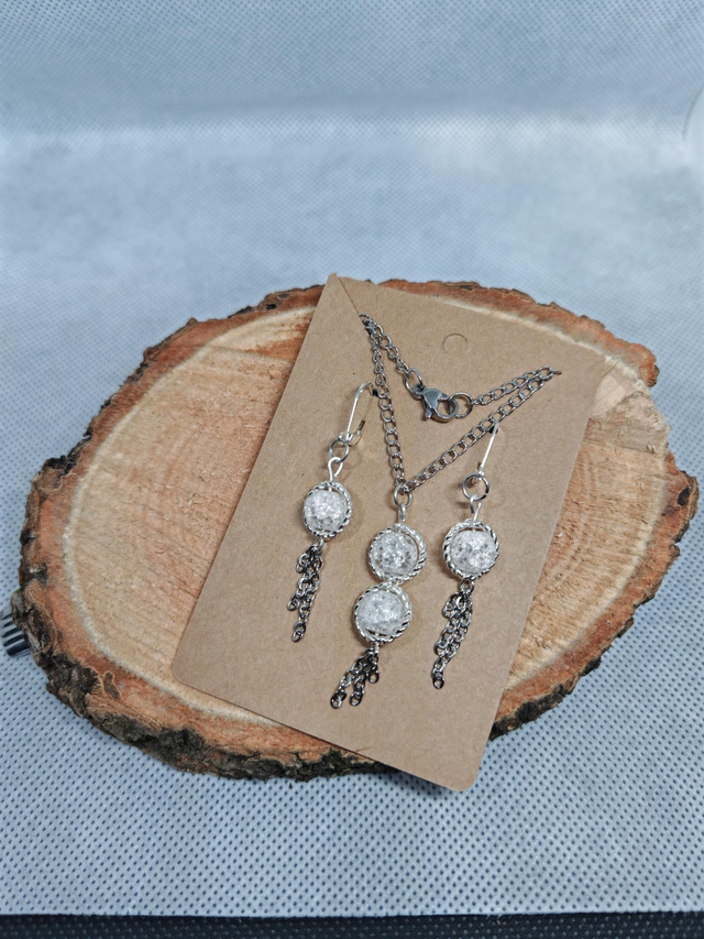 Parure cristal de roche 