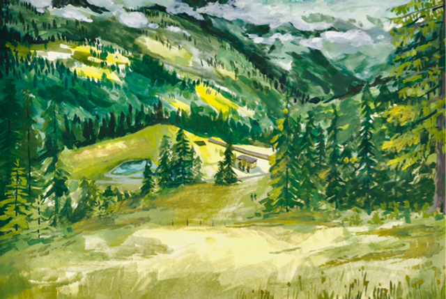 LE LAC DE ALPES DES CHAUX 