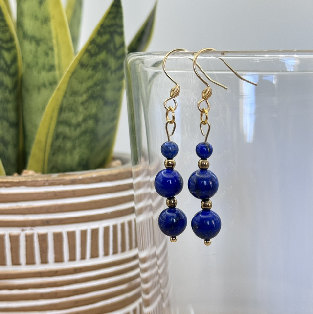 Boucles Lapis-Lazuli 