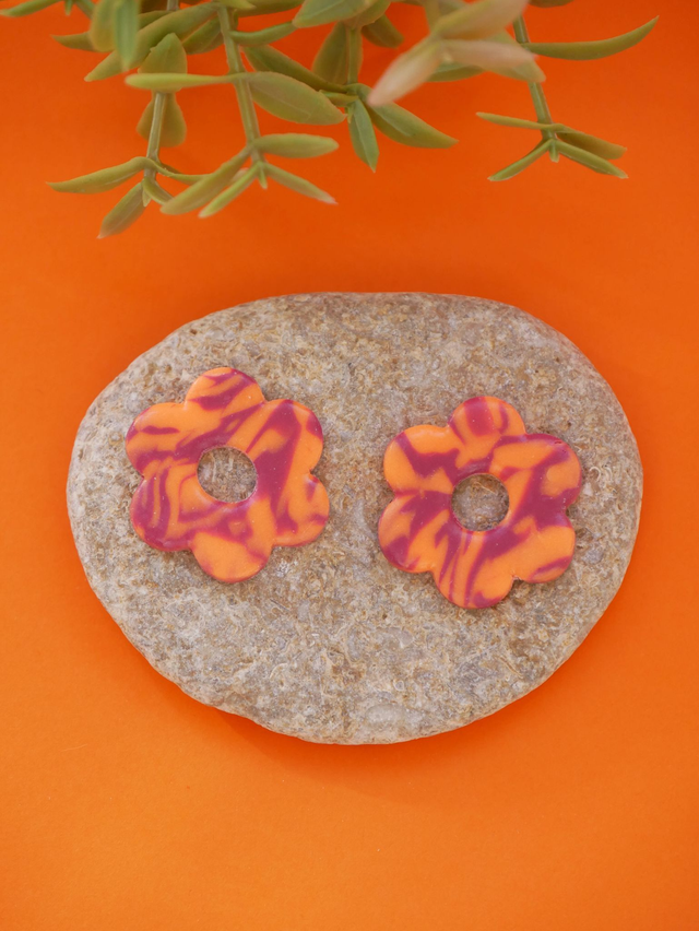 Bloom Marbré Orange Fluo Purple