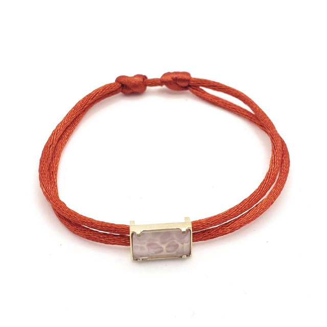 Bracelet rectangle améthyste claire - MOÏ