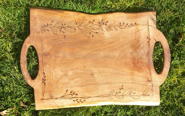 Plateau de Service avec Poignées : Élégance &amp; Praticité