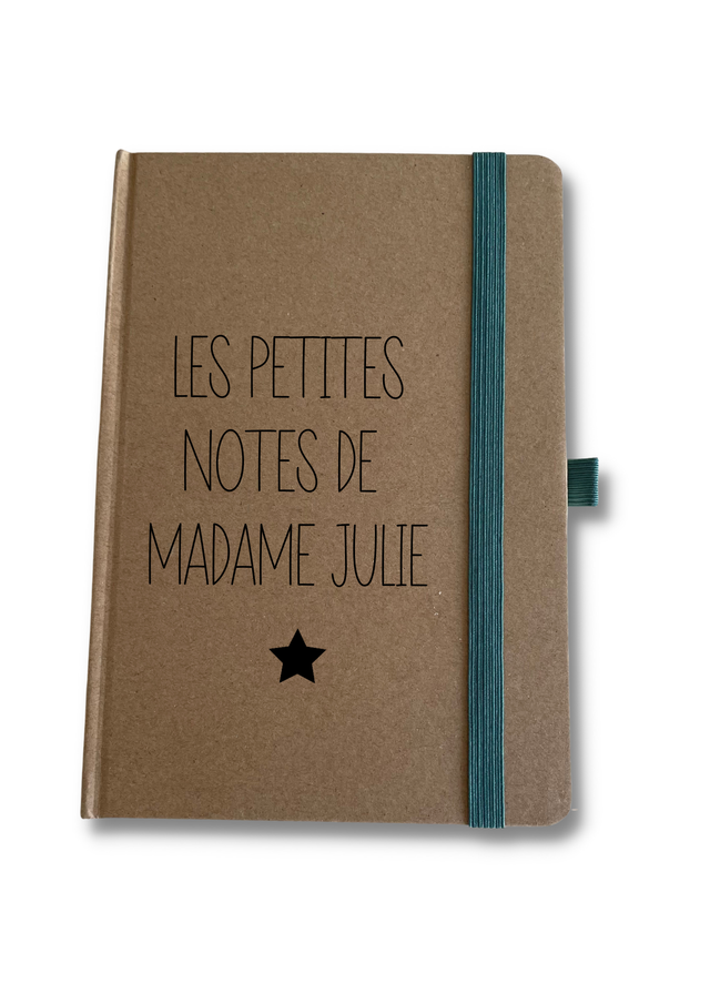Carnet &quot;Les petites notes de madame ...&quot; - Personnalisable