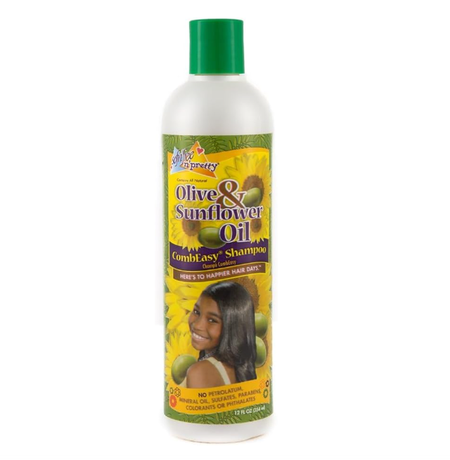 Sofn'free  Olive & Sunflower Comb Easy Shampoo 12oz