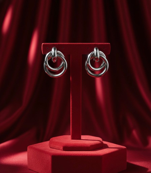 Brinco Dueto Prateado