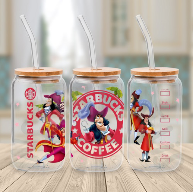 Canette en verre - STARBUCKS - Captain Crochet