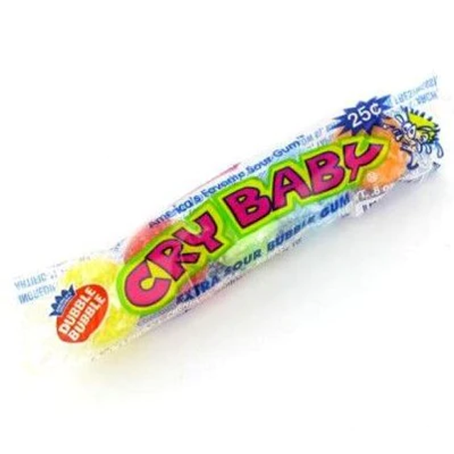 Dubble Bubble Cry Baby Sour Gum 4 Ball Tube (18g)