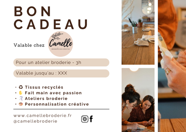 Atelier broderie : Initiez-vous au base de la broderie - 3h