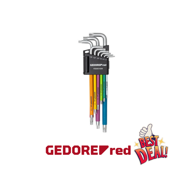  Winkelschraubendreher-Satz 9-teilig TX T10-T50 R36401009 