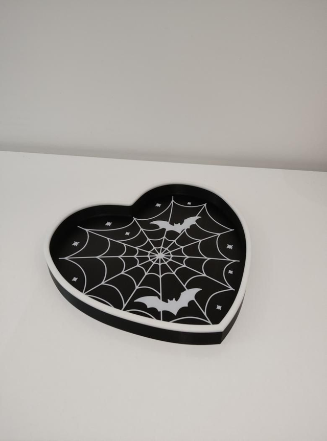 Plateau à Bonbons Cœur d'Halloween