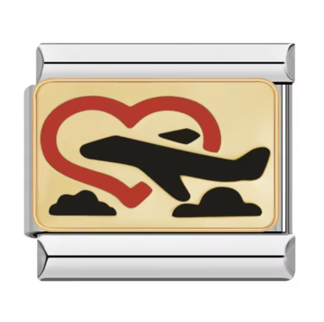 Charm Avión y Corazón