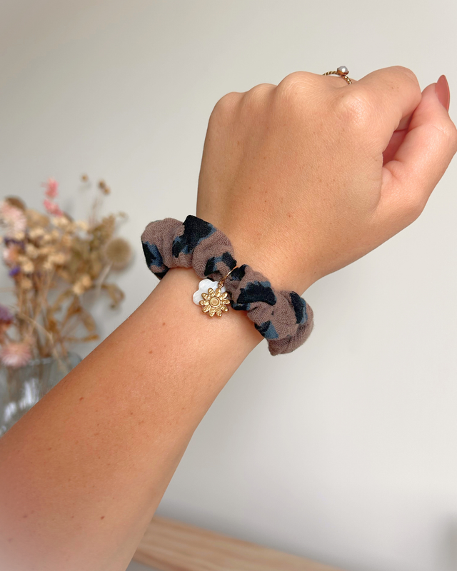 Scrunchy charm - Léopard