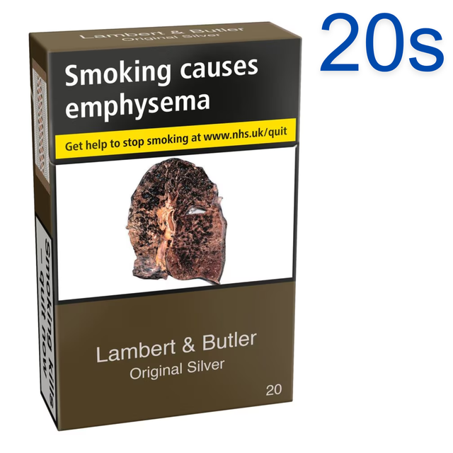 Lambert &amp; Butler Original Silver  Cigarettes, 20s