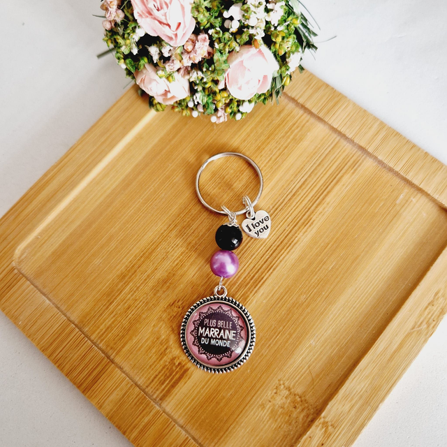 Porte Clé Plus Belle Marraine Du Monde  (1)