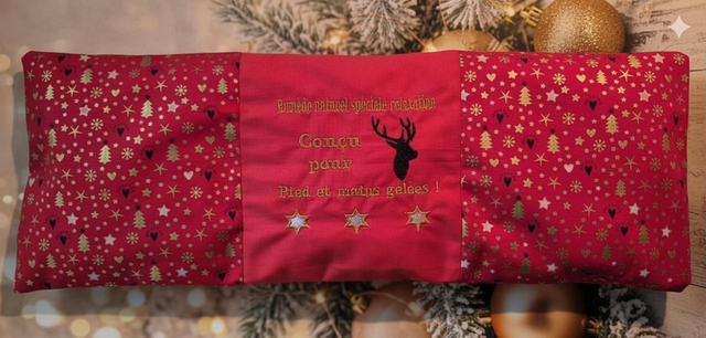 Bouillotte sèche aux noyaux de cerise - déhoussable