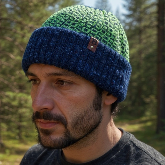 Soft Merino Wool Handmade Unisex Hat (Colour: Jolly Rancher)