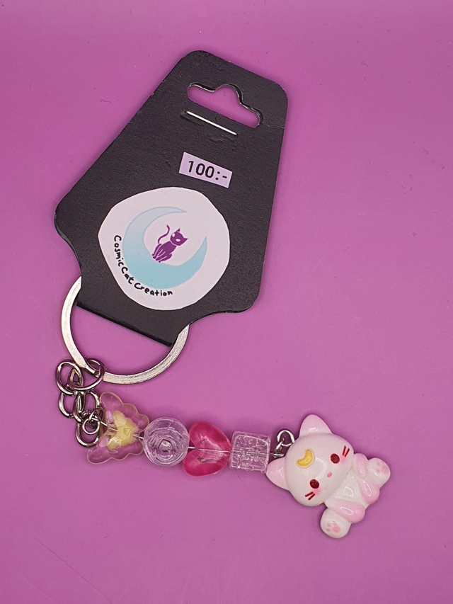 Keychain Kitty White 