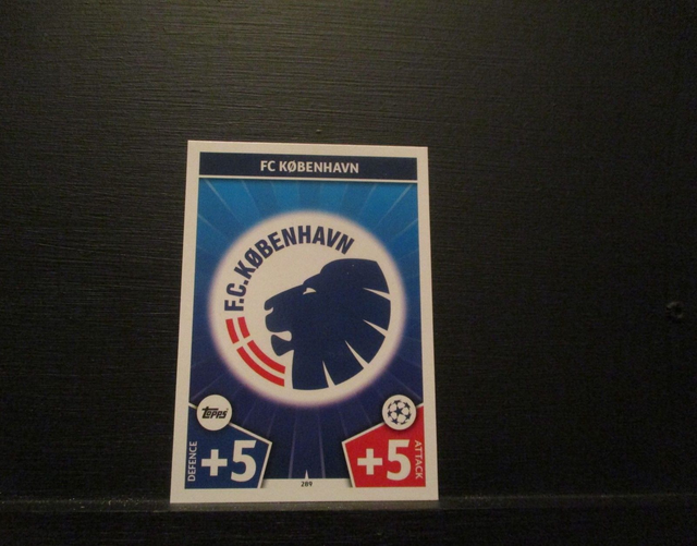 FC Kobenhavn - UEFA Champions League Match Attax 2017/18 Original Trading Card #289