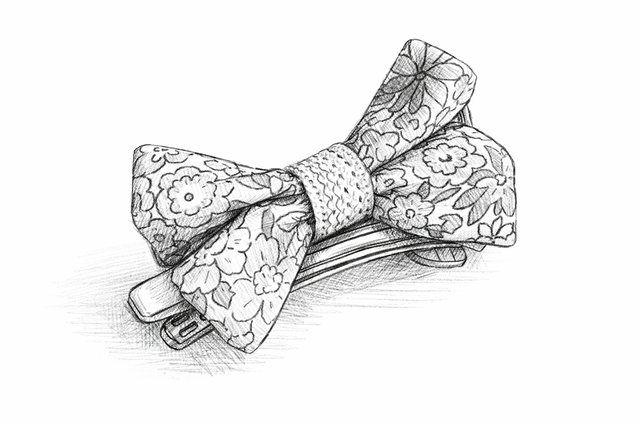 Création barrette Mimosa