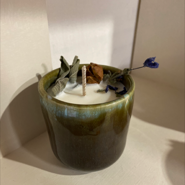 Bougie fleur de coton