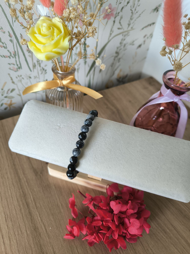 Obsidienne Flocon de neige